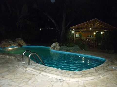 'Pool at night' Casas particulares are an alternative to hotels in Cuba.